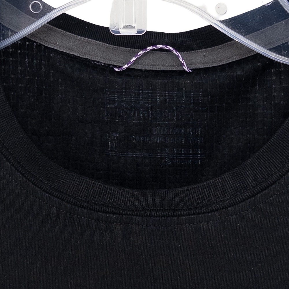 Patagonia Mens Med Midweight Capilene Crewneck Baselayer Shirt Black 44425 Gorp - Picture 3 of 9
